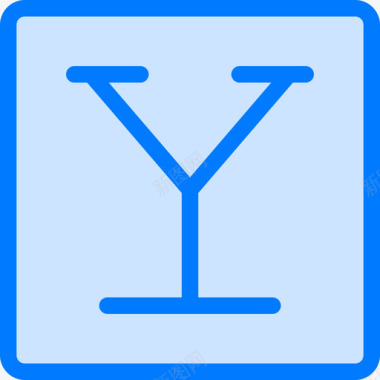雅虎logos6蓝色图标图标