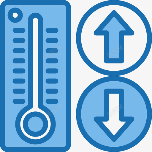 温度智能家居34蓝色图标svg_新图网 https://ixintu.com 智能家居 温度 蓝色