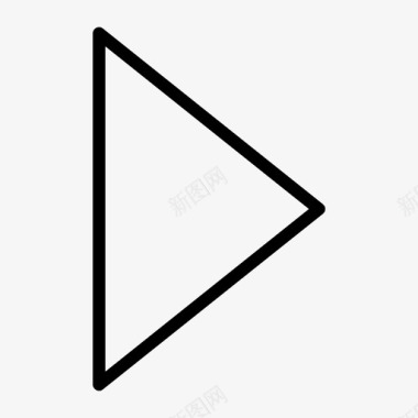三角形媒体媒体播放器图标图标
