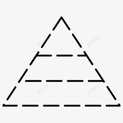 金字塔信息图步骤图标svg_新图网 https://ixintu.com ui 信息 基本 步骤 虚线 金字塔