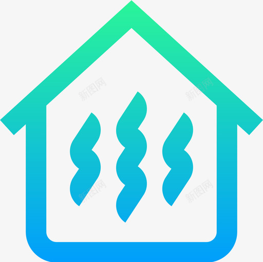 供暖房地产137梯度图标svg_新图网 https://ixintu.com 供暖 房地产 梯度