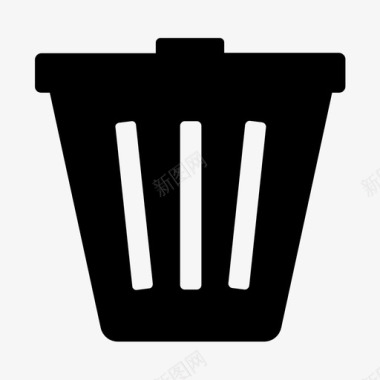 删除垃圾桶罐子图标图标