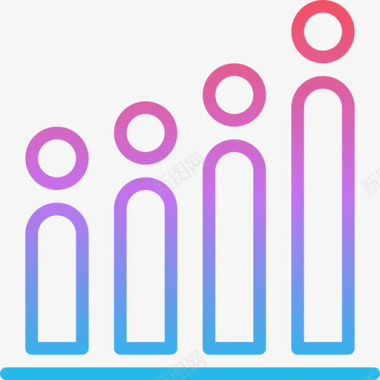 数据图表和图表5梯度图标图标