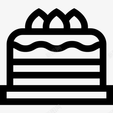蛋糕86岁生日直系图标图标