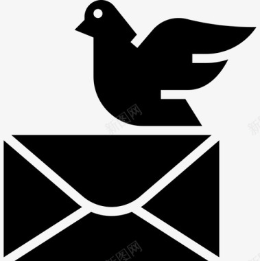 投递邮政要素2字形图标图标