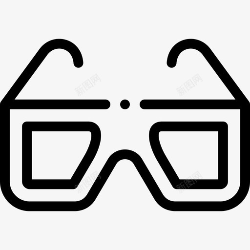 3d眼镜电影工业13线性图标svg_新图网 https://ixintu.com 3d眼镜 电影工业13 线性