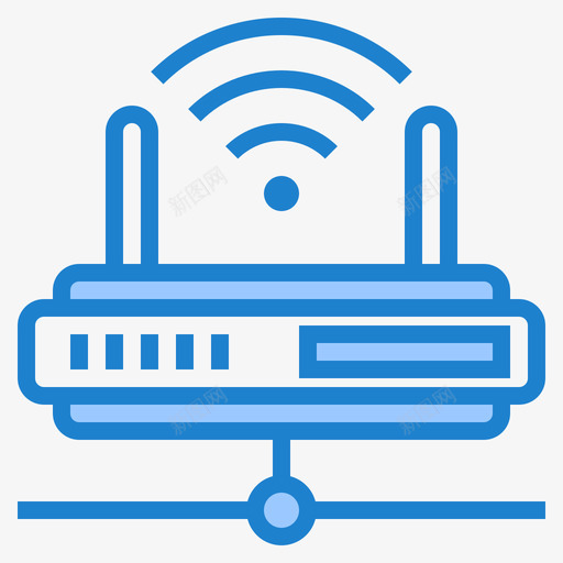 路由器计算机和网络2蓝色图标svg_新图网 https://ixintu.com 蓝色 计算机和网络2 路由器