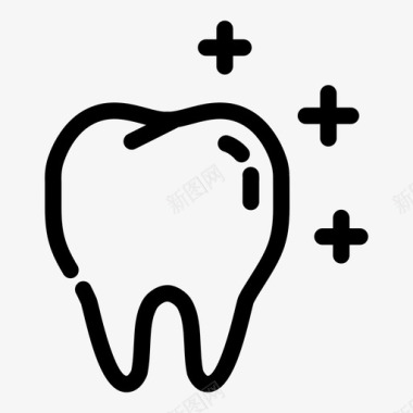 牙齿美白牙齿牙医图标图标