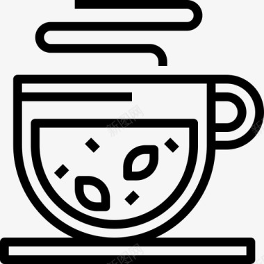 茶秋69线性图标图标