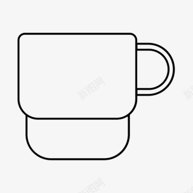 杯子咖啡咖啡店图标图标