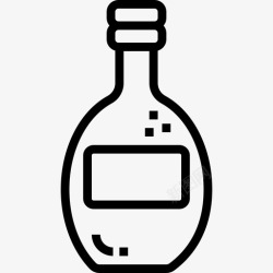 朗姆酒酒瓶朗姆酒酒瓶子图标高清图片