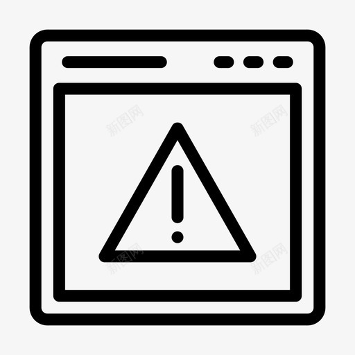 错误浏览器警报internet图标svg_新图网 https://ixintu.com internet internet安全线标志符号48px 联机 警告 警报 错误浏览器