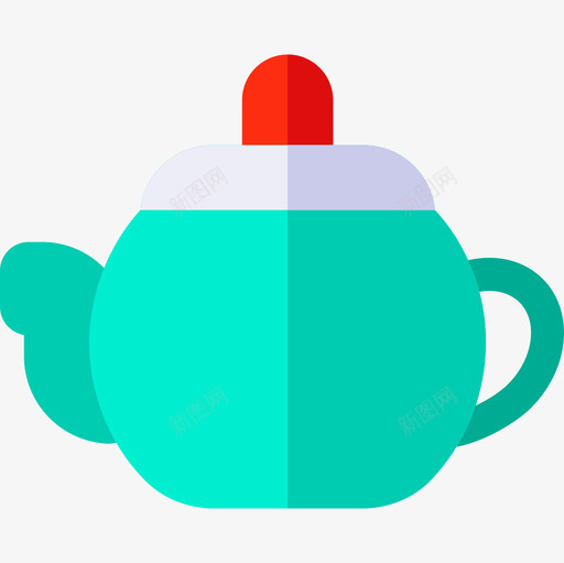 茶壶圣诞食品饮料3平的图标svg_新图网 https://ixintu.com 圣诞食品饮料3 平的 茶壶