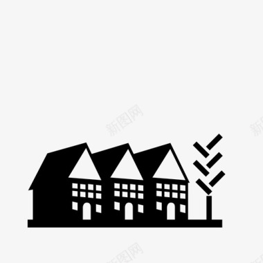 房屋建筑财产图标图标