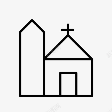 宗教建筑礼拜堂图标图标
