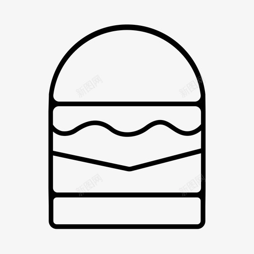 芝士汉堡快餐汉堡包图标svg_新图网 https://ixintu.com 垃圾 快餐 汉堡 汉堡包 芝士 食品