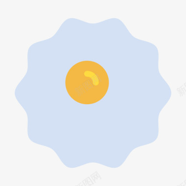 煎蛋食物154扁平图标图标
