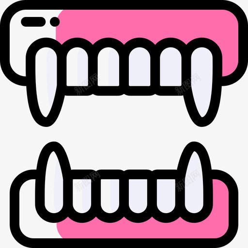 尖牙服装派对18颜色省略图标svg_新图网 https://ixintu.com 尖牙 服装 派对 省略 颜色