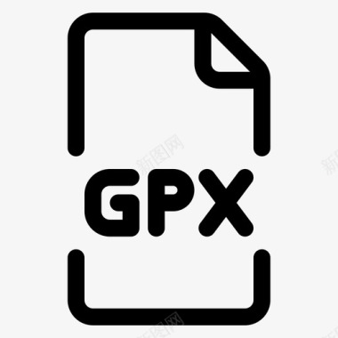 gpx文件格式图标图标