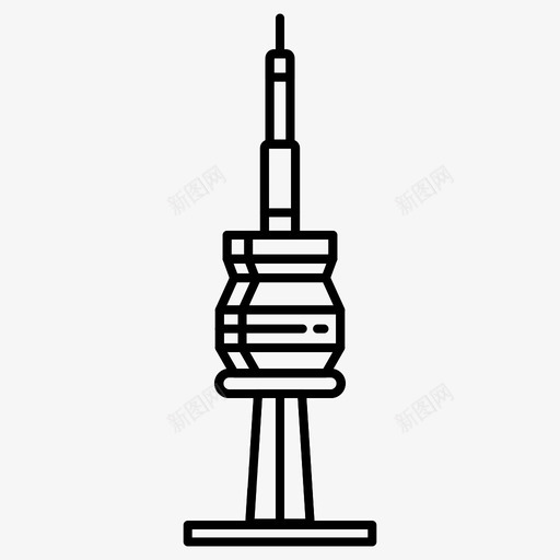 多伦多加拿大cn塔图标svg_新图网 https://ixintu.com cn 加拿大 城市 多伦多 目的地 纪念碑