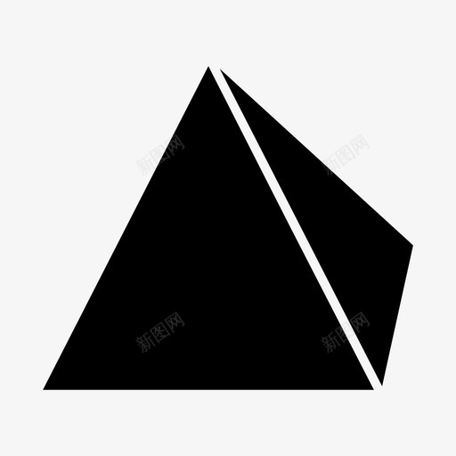 棱镜形状几何图标svg_新图网 https://ixintu.com 几何 形状 棱镜 物体