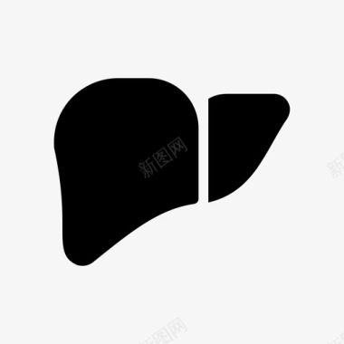 肝脏身体医疗图标图标