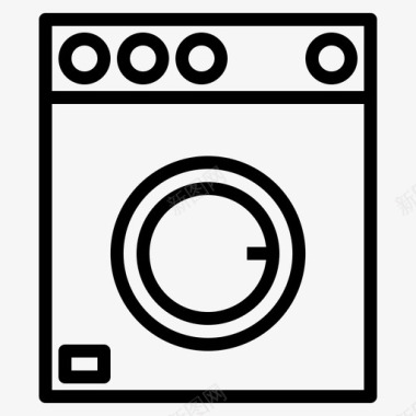 洗衣机干净图标图标