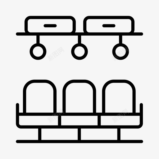 旅客列车地铁列车座位图标svg_新图网 https://ixintu.com 列车座位 地铁 旅客列车 有轨电车 运输