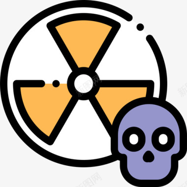 核能核能12线性颜色图标图标