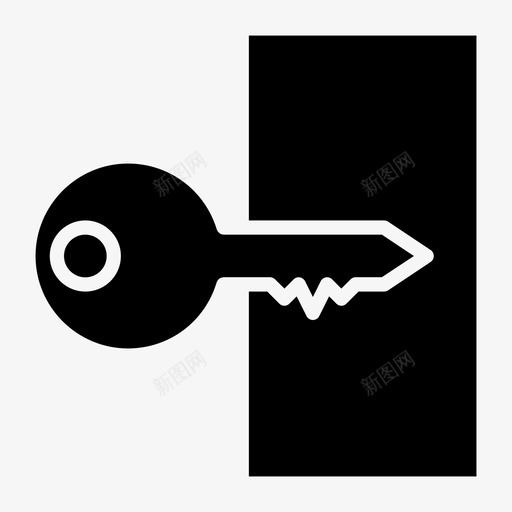 钥匙线索指引图标svg_新图网 https://ixintu.com 安全 指引 提示 标志 线索 钥匙