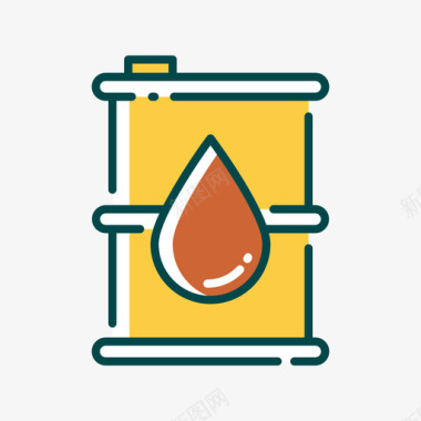 油桶环境12线颜色图标图标