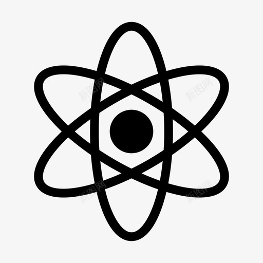原子生态电子图标svg_新图网 https://ixintu.com 原子 核 生态 生态线字形图标 电子 科学
