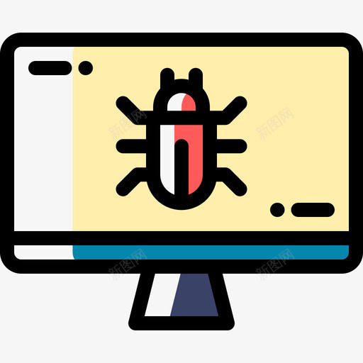 病毒网络犯罪11颜色遗漏图标svg_新图网 https://ixintu.com 犯罪 病毒 网络 遗漏 颜色