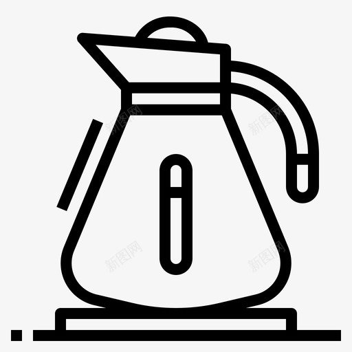 咖啡早餐水壶图标svg_新图网 https://ixintu.com 咖啡 早餐 机器 水壶