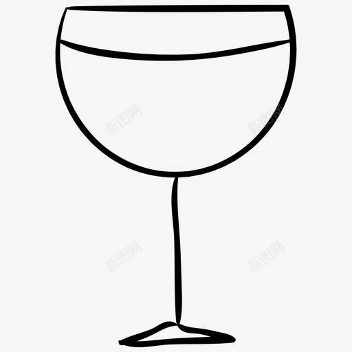 葡萄酒饮料餐厅手绘图标svg_新图网 https://ixintu.com 葡萄酒 餐厅手绘图标 饮料