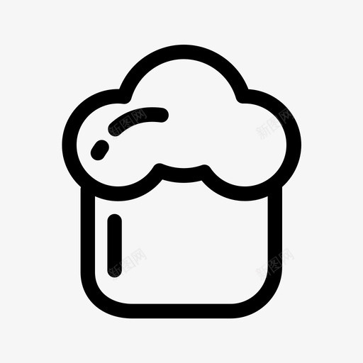 蛋糕小鸡厨师图标svg_新图网 https://ixintu.com 厨师 小鸡 盖托 蛋糕 食物