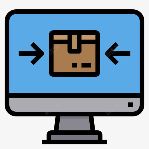 电脑交付71线性颜色图标svg_新图网 https://ixintu.com 交付 电脑 线性 颜色