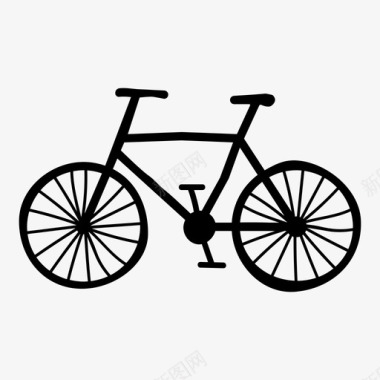 儿童自行车自行车踏板图标图标