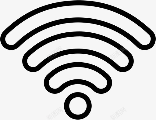 wifi信号互联网物联网图标svg_新图网 https://ixintu.com wifi 互联网 信号 工业 联网