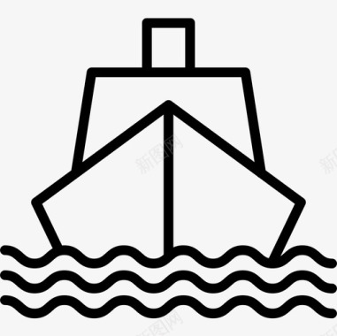 船运输139直线图标图标