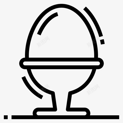 鸡蛋煮熟煮蛋图标svg_新图网 https://ixintu.com 早餐 煮熟 煮蛋 食物 鸡蛋