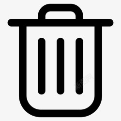 移动垃圾桶垃圾桶安卓删除图标高清图片