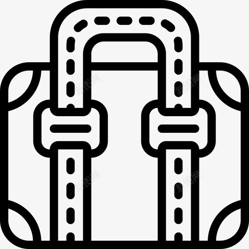 公文包包直线型图标svg_新图网 https://ixintu.com 公文包 包 直线型