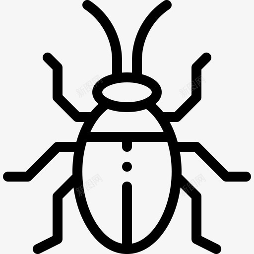 昆虫昆虫11线状图标svg_新图网 https://ixintu.com 昆虫 线状