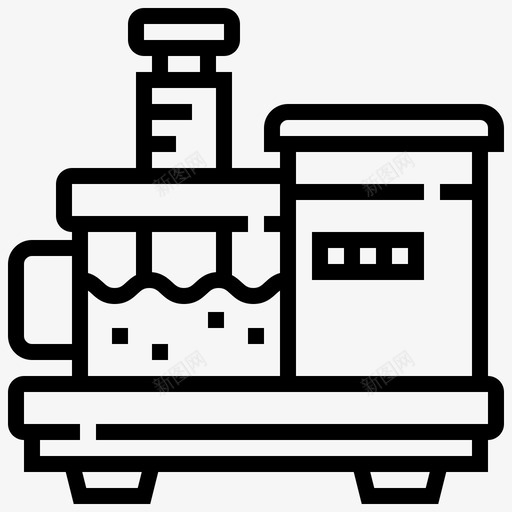 搅拌机烹饪67线性图标svg_新图网 https://ixintu.com 搅拌机 烹饪 线性