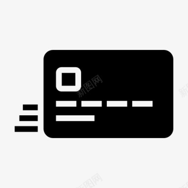 发送卡银行信用卡图标图标