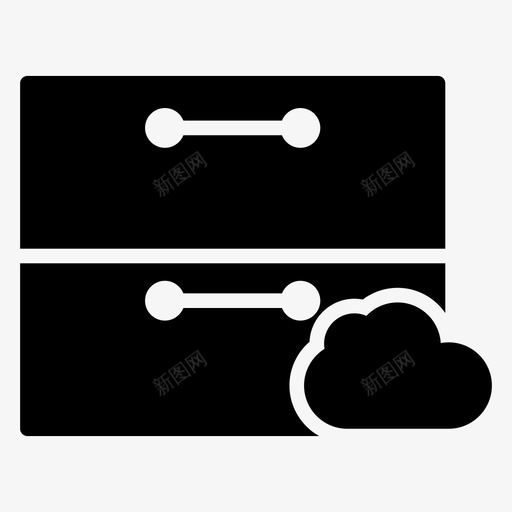 云彩抽屉橱柜家具图标svg_新图网 https://ixintu.com 云彩抽屉 内饰 家具 方向线图标 橱柜