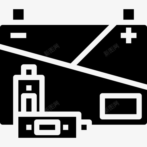 电池生态175固态图标svg_新图网 https://ixintu.com 固态 生态 电池