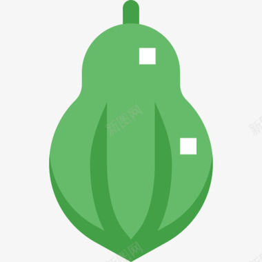 木瓜蔬菜和水果2扁平图标图标