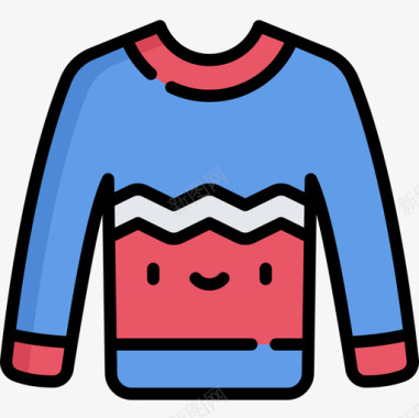 毛衣冬装及配饰6线性颜色图标图标